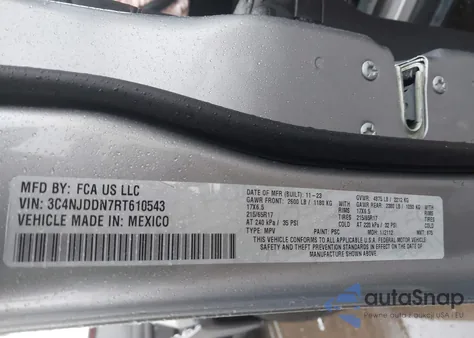 2024 Jeep Compass Trailhawk 4X4 from USA, damaged, VIN 3C4NJDDN7RT610543